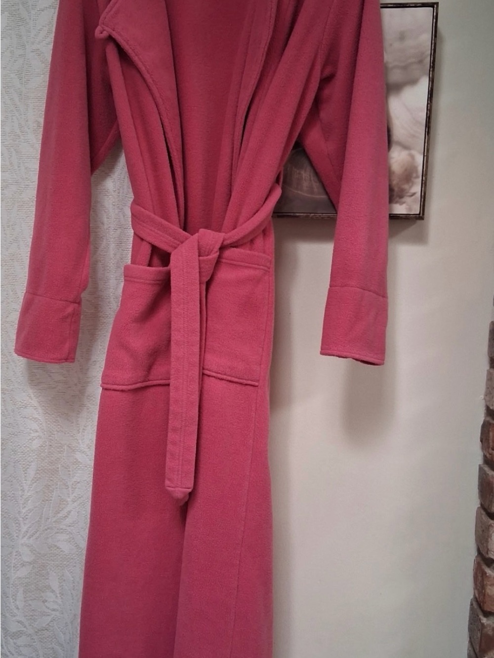 L.L bean pink fleece wrap around womens XS Regular ND26